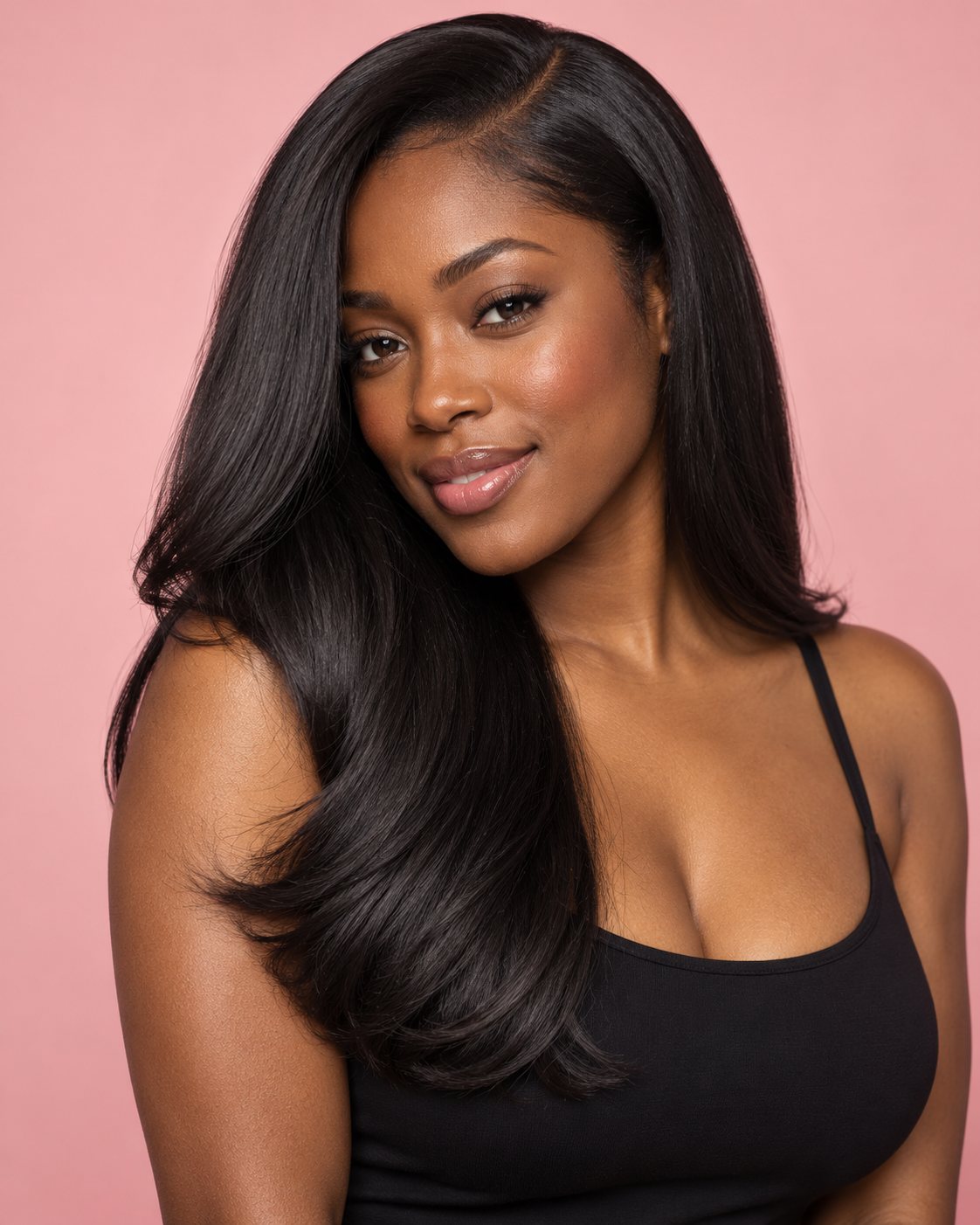 Long smooth hair